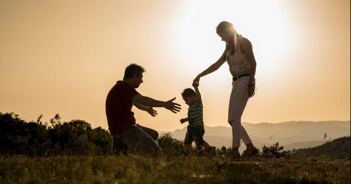 Parents with son